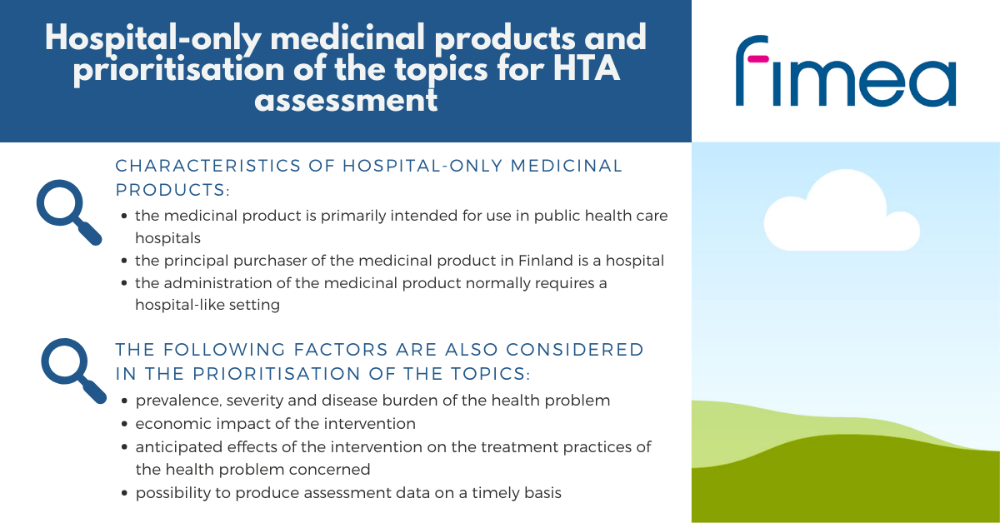 Hospital-only medicinal products and prioritisation of the topics for HTA assessment