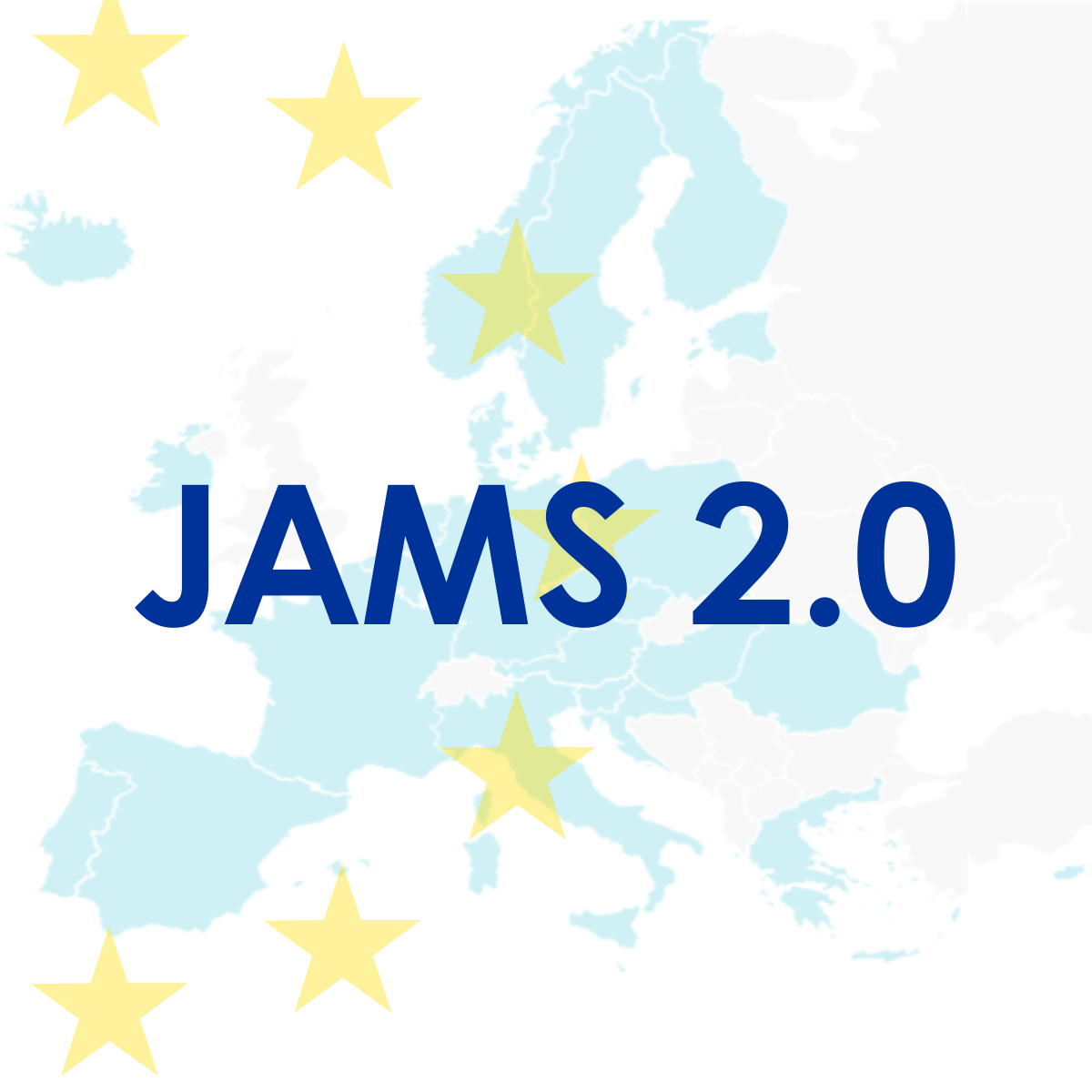 Dekorativ logotyp. Text: JAMS 2.0.
